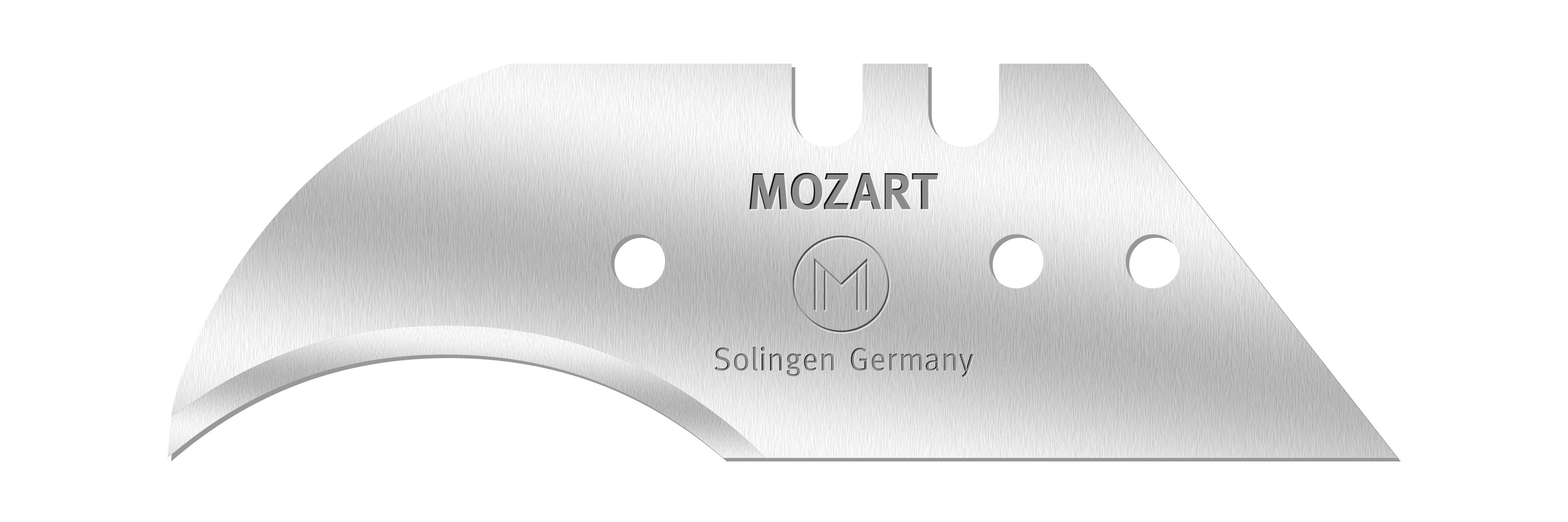 100 Halbmondklingen aus hochlegiertem Kohlenstoffstahl