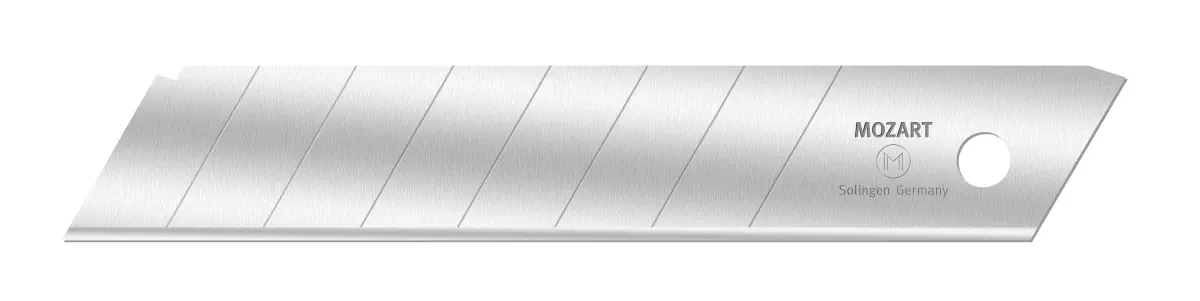 Abbrechklingen 18 mm, aus hochlegiertem Kohlenstoffstahl Abbrechklingen 18 mm, aus hochlegiertem Kohlenstoffstahl