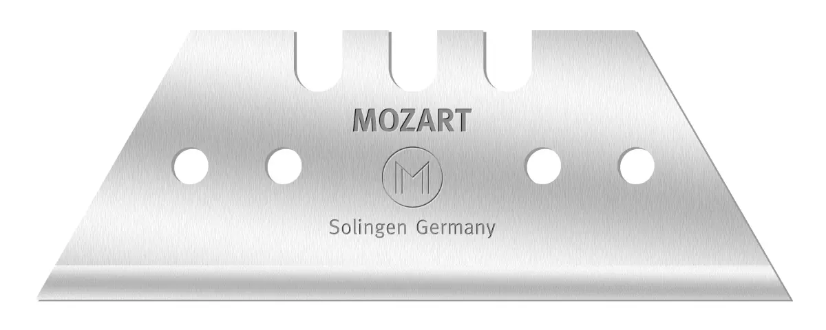 Trapezklingen 53 mm, aus hochlegiertem Kohlenstoffstahl Trapezklingen 53 mm, aus hochlegiertem Kohlenstoffstahl
