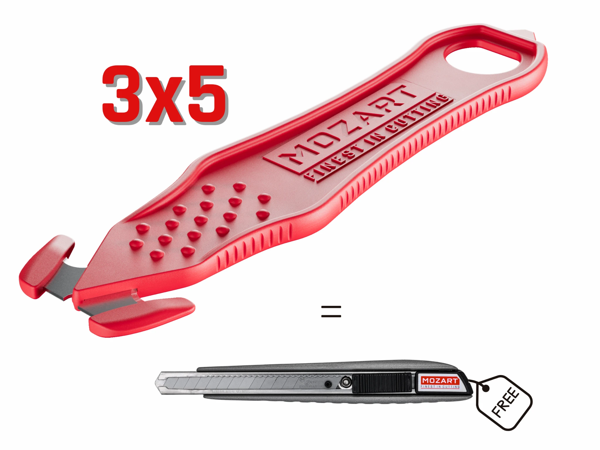 MOZART U-Cut Vorteilspack (15 x Universalmesser + Abbrechmesser gratis)